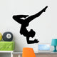 Black Ballet Dancer Silhouette Wall Decal
