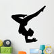 Black Ballet Dancer Silhouette Wall Decal