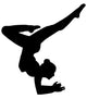 Black Ballet Dancer Silhouette Wall Decal