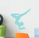 Light Blue Balanced Dancer Wall Decal