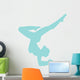 Light Blue Balanced Dancer Wall Decal