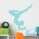 Light Blue Balanced Dancer Wall Decal