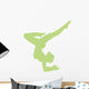 Lime Green Balanced Dancer Wall Decal