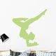 Lime Green Balanced Dancer Wall Decal