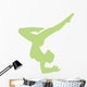 Lime Green Balanced Dancer Wall Decal
