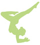 Lime Green Balanced Dancer Wall Decal