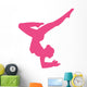 Hot Pink Balanced Dancer Wall Decal