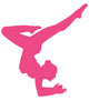 Hot Pink Balanced Dancer Wall Decal