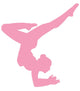 Light Pink Balanced Dancer Wall Decal
