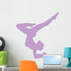 Purple Balanced Dancer Wall Decal
