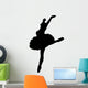 Black Ballet Dancer Silhouette Wall Decal