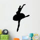 Black Ballet Dancer Silhouette Wall Decal