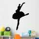 Black Ballet Dancer Silhouette Wall Decal