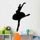 Black Ballet Dancer Silhouette Wall Decal