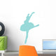 Light Blue Ballerina Wall Decal