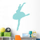 Light Blue Ballerina Wall Decal
