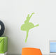 Light Blue Ballerina Wall Decal