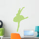 Light Blue Ballerina Wall Decal