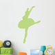 Light Blue Ballerina Wall Decal