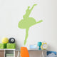 Light Blue Ballerina Wall Decal