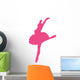 Ballet Silhouette Hot Pink Wall Decal