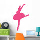 Ballet Silhouette Hot Pink Wall Decal