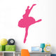 Ballet Silhouette Hot Pink Wall Decal