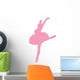 Ballet Silhouette Pink Wall Decal