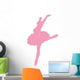 Ballet Silhouette Pink Wall Decal