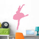 Ballet Silhouette Pink Wall Decal