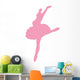 Ballet Silhouette Pink Wall Decal