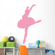 Ballet Silhouette Pink Wall Decal
