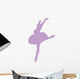 Ballet Silhouette Lavender Wall Decal