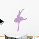 Ballet Silhouette Lavender Wall Decal