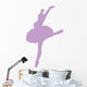 Ballet Silhouette Lavender Wall Decal