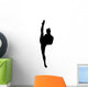 Black Ballet Dancer Silhouette Wall Decal