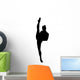 Black Ballet Dancer Silhouette Wall Decal