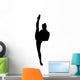 Black Ballet Dancer Silhouette Wall Decal