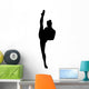Black Ballet Dancer Silhouette Wall Decal