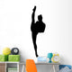 Black Ballet Dancer Silhouette Wall Decal