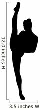 Black Ballet Dancer Silhouette Wall Decal