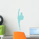 Ballet Silhouette Light Blue Wall Decal