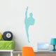 Ballet Silhouette Light Blue Wall Decal