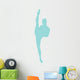 Ballet Silhouette Light Blue Wall Decal