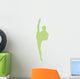 Ballet Silhouette Lime Green Wall Decal
