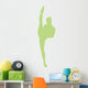 Ballet Silhouette Lime Green Wall Decal