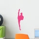 Ballet Silhouette Hot Pink Wall Decal
