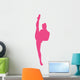 Ballet Silhouette Hot Pink Wall Decal