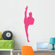 Ballet Silhouette Hot Pink Wall Decal