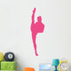 Ballet Silhouette Hot Pink Wall Decal
